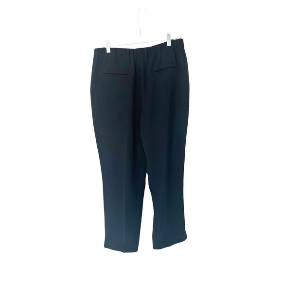 J.Crew Black Office Work Career Business Matte Crepe Pull On Easy Pant Size 12 - Picture 8 of 12